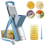 Safe Mandoline Slicer For Kitchen, 6 1 Vegetable Chopper, French Fry Cutte.... Fixed Price $71.84.