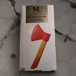 Axe Pizza Cutter With Bamboo Handle Stainless-steel Cutting Blade. Fixed Price $8.00.