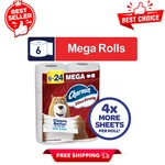 Charmin Ultra Strong Toilet Paper 6 Mega Rolls, 220 Sheets Roll, Septic Safe. Fixed Price $9.59.