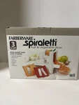 Farberware Fruit/vegetable Slicer Spiraletti Three Cutting Blades. Fixed Price $16.99.