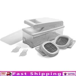 Versatile Vegetable Slicer Dicer W/ Stainless Steel Blades & Cleaning Combs New. Fixed Price $76.94.