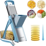 Safe Mandoline Slicer For Kitchen, 6 1 Vegetable Chopper, French Fry Cutter. Fixed Price $92.99.