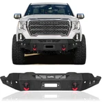 Steel Front Bumper Fit 2019-2022 Gmc 1500(NOT Sle & Slt Models) With D-rings. Fixed Price $606.32.