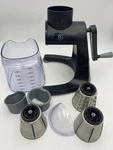 Pampered Chef Rotary Grater Slicer Set Cheese Shredder W Drums Crank. Fixed Price $39.99.