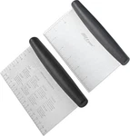 Alltop Bench Scraper & Chopper - Baking Essentials,stainless Steel Black. Fixed Price $14.52.