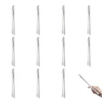 12 Pcs Tongs For Cooking 11 Inch Korean Bbq Portable Stainless Steel Gr.... Fixed Price $25.16.