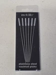 Prodyne MP-18 Stainless Steel Classic Cocktail Picks Set Of 6 (MP18) Nip. Fixed Price $18.00.