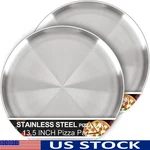 Durable Stainless Steel Pizza Pan Oven Safe Nonstick Heavy Duty Kitchenware New. Fixed Price $19.34.