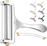 Zulay Kitchen Stainless Steel Wire Cheese Slicer - Adjustable Hand Held. Fixed Price $21.37.