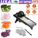 Adjustable Blades Mandoline Slicer Stainless Steel Food Fruit Vegetable Cutter. Fixed Price $32.99.