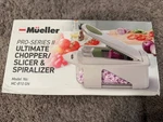 Mueller Pro-series Ii Ultimate Vegetable Chopper, Slicer, Spiralizer MC-810 Gn. Fixed Price $34.00.