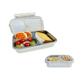 Bento Box Lunch Stainless Steel Food Container With 3 Compartments Is Sealed. Fixed Price $16.82.