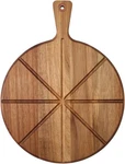 Dexas Acacia Wood Pizza Cutting Board, 14-INCH Round Paddle With Built-in. Fixed Price $137.48.
