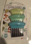 Melii Crinkle Multi-colored Knives Set Of Three (wavy/zigzag/boxy), New!. Fixed Price $9.95.
