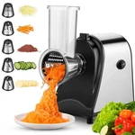 Nictemaw 250W 5-IN-1 Professional Electric Cheese Grater Slicer Shredder. Fixed Price $80.03.