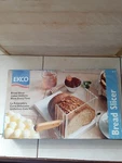 Ekco Bread Slicer 1995 Vtg New Makes Uniform Slices Every Time Cut Loaf Toast. Fixed Price $29.99.