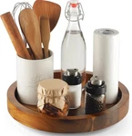 Tidita Acacia Lazy Sn For - Wooden Turntable Serving. Fixed Price $23.39.