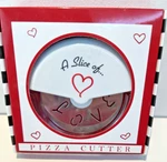 New Kate Aspen Slice Of Love 4" Pizza Cutter Wheel Original Box. Fixed Price $7.99.