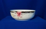 Mikasa Cosmo Vegetable Bowl CAE02 8-3/8" Multi-color Floral Black Band Japan. Fixed Price $20.99.