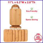 Bamboo Cutting Set For Kitchen,small With Serving. Fixed Price $30.22.