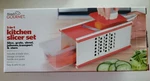 Handy Gourmet 5-IN-1 Kitchen Slicer Set, Grate, Slice, Transport & Store. Fixed Price $23.99.