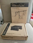 The Pampered Chef Apple Peeler Hand Crank Corer Slicer With Wooden Stand. Fixed Price $45.00.