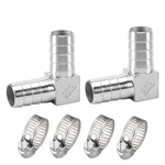 Stainless Steel Hose Fitting 90 Degree Elbow 1-1/4" Barbed X Barb.... Fixed Price $40.82.