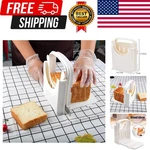 Bread Slicer Toast Cutting Adjustable Roast Loaf Cutter Foldable Clear. Fixed Price $17.30.