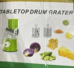 Rotary Cheese Grater 3-IN-1 Stainless Steel Vegetable Slicer Top Drum. Fixed Price $30.00.