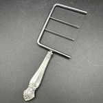 Vtg Royal Family Sterling Silver Cheese Wire Slicer Server Cutter Fleur De. Fixed Price $50.99.