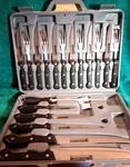 New In Box Gourmet Traditions 19PC Full Chefs Cutlery Knife Set With Case. Fixed Price $29.71.