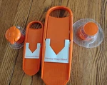 Piece Genius V-slicers In Orange 9" & 14" Long Food Preparation Brand New. Fixed Price $11.99.
