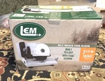 Lem Products 7.5" Electric Meat Slicer Machine With Stainless Steel Serrate. Fixed Price $100.00.
