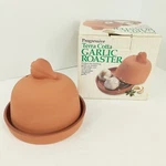Vintage Progressive Terra Cotta Garlic Roaster Oven Microwave Roasts Onions 1992. Fixed Price $12.97.