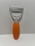 T-fal Vegetable Peeler Slicer Orange Comfort Easy Grip Handle & Clear Plastic. Fixed Price $9.95.