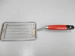 Vtg Mid Century, Tomado Holland, Tomato Slicer, Red & Blk Wood Handle Nice. Fixed Price $10.00.