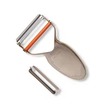 Milk Street Precision Peeler Stainless Steel Vegetable One Size, Orange. Fixed Price $53.99.