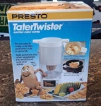 New Vintage Presto Tatertwister 02930 Electric Curly Cutter Spiral French Fries. Fixed Price $69.99.