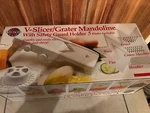 Norpro 308 V Slicer Grater Mandoline 5 Stainless Blades Safety Guard Holder New. Fixed Price $19.99.