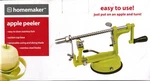 Homemaker Apple Peeler VEF1005 With Suction Base And Stainless Blade - New!. Fixed Price $17.48.