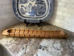 25" Ironwood Gourmet Bread Board W/slicing Guide Acacia Miter. Fixed Price $19.00.