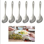 6 Stainless Steel Table Serving Spoons Cooking Utensil Set Kitchen Server Tools. Fixed Price $22.28.