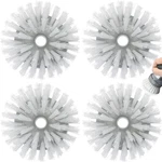 4-PACK Oxo Steel Palm Brush Replacement Refills, Dish Soap Dispensing Head. Fixed Price $21.99.