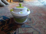 Sharper Image 5-IN-1 Salad Spinner, Mandoline Slicer Serve & Store Qt Bowl New. Fixed Price $19.00.