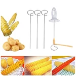 Stainless Steel Potato Twister Tornado Slicer - Easy Use Kitchen Gadget. Fixed Price $9.99.