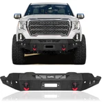 Steel Front Bumper For 2019-2022 Gmc 1500(NOT Fit Sle & Slt Models) With D-rings. Fixed Price $689.00.
