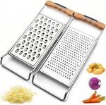 Pack Cheese Grater Handheld,stainless Steel Zester Set Of 2, Kitchen Flat. Fixed Price $15.17.