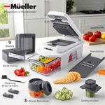 12-IN-1 Mandoline Slicer Food Chopper Vegetable Dicer Spiralizer & Grater Grey. Fixed Price $50.99.