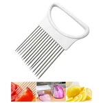 Stainless Steel Onion Slicer Vegetable And Tomato Holder Cutter Kitchen Tool. Fixed Price $11.94.