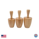 Lampstop Cup Pottery Molds Clay Tools 3.3" & 3.6" 3.9" Set Of Wooden. Fixed Price $51.37.